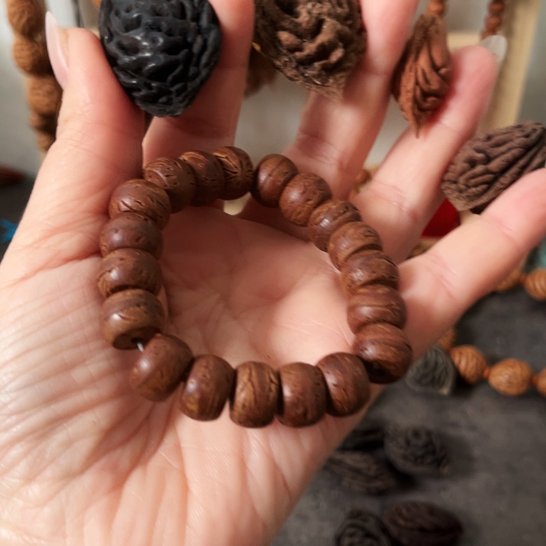 关***爷野生桃枭精品手串