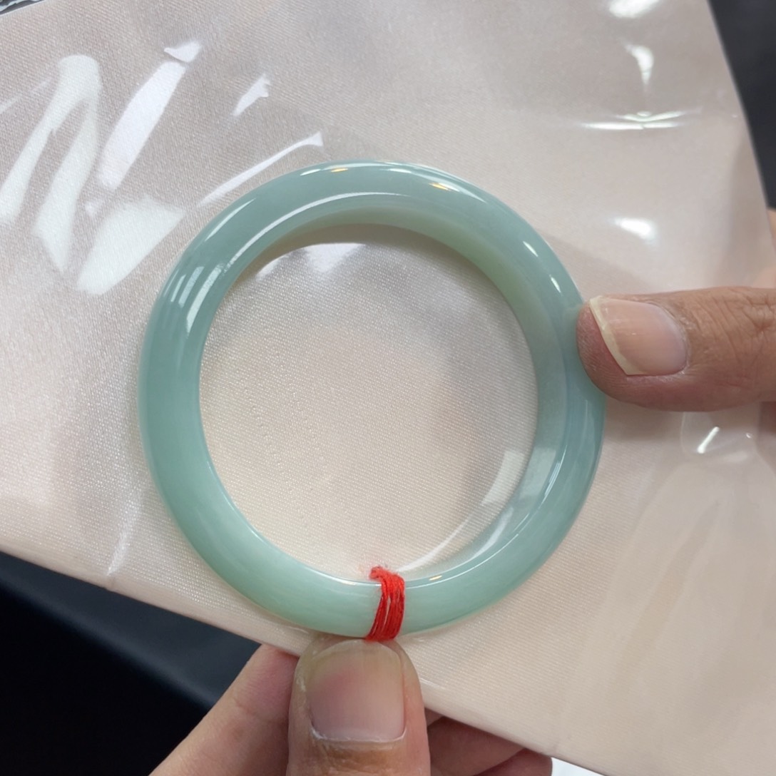 翡翠手镯未镶嵌纯天然缅甸a货翡翠手镯54-55