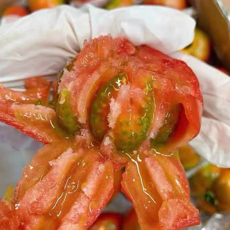 水果铁皮西红柿1公斤自然成熟铁皮柿子酸甜可口水果番茄新疆维吾尔自治区