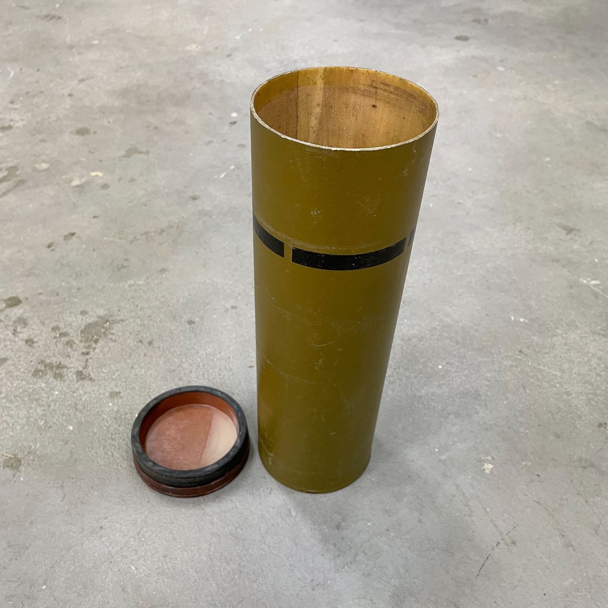 老式玻璃钢收纳管收纳罐29*9cm