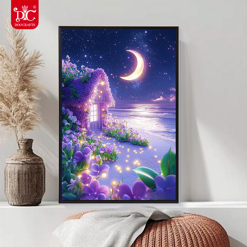 DC/蒂彩【浪漫月光】钻石画卧室客厅艺术挂画手工diy解压玩具送礼