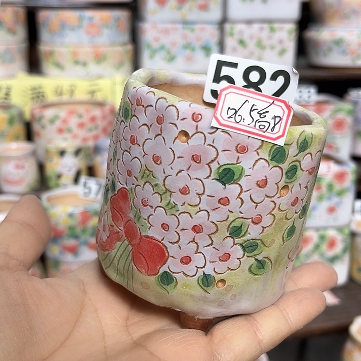 红陶手工多肉植物花盆