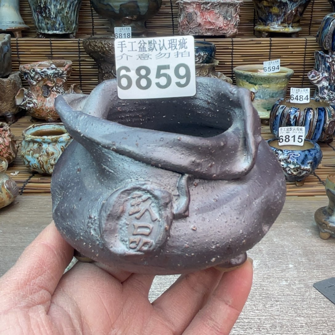 手工花盆默认瑕疵完美者勿拍