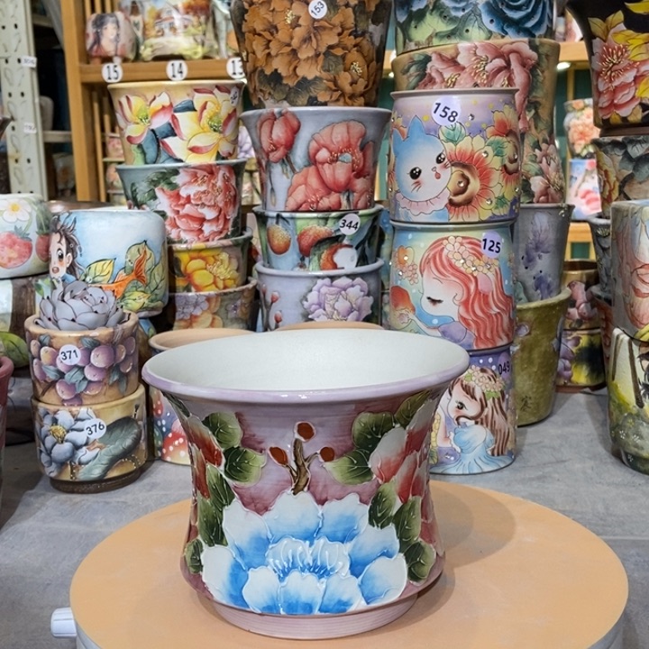 红陶景德镇艺术手绘作品