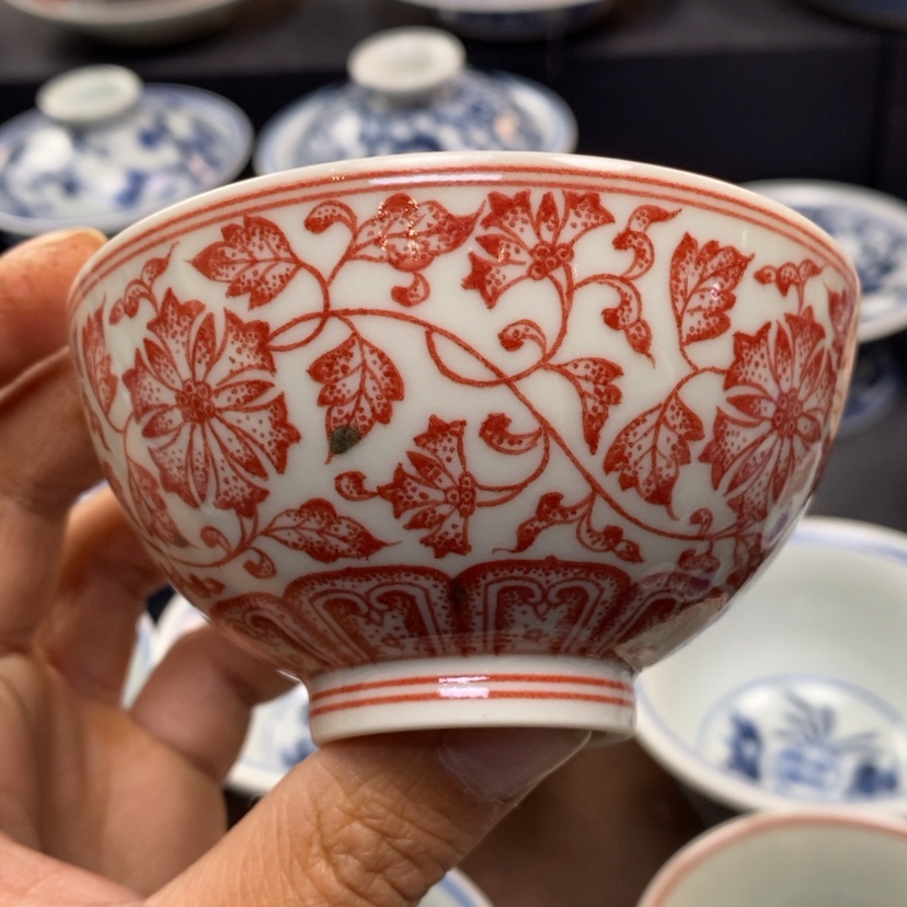 【闪购商品】景德镇釉里红主人杯