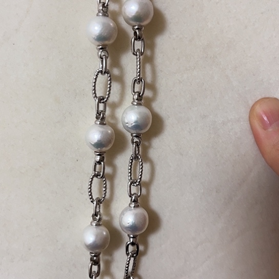 淡水珍珠颈饰银S925镶嵌