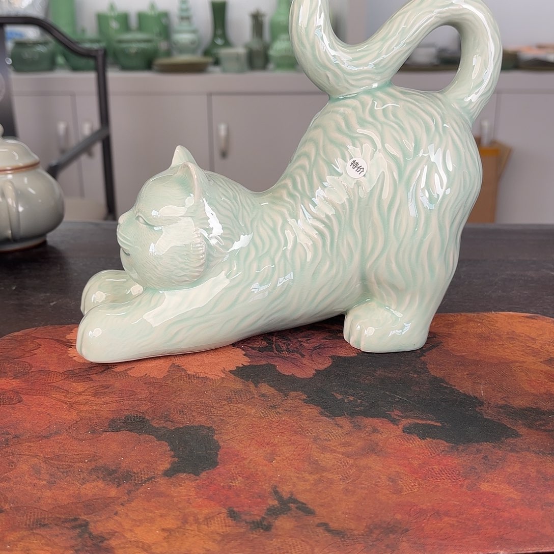 龙泉云间青瓷小米茶器