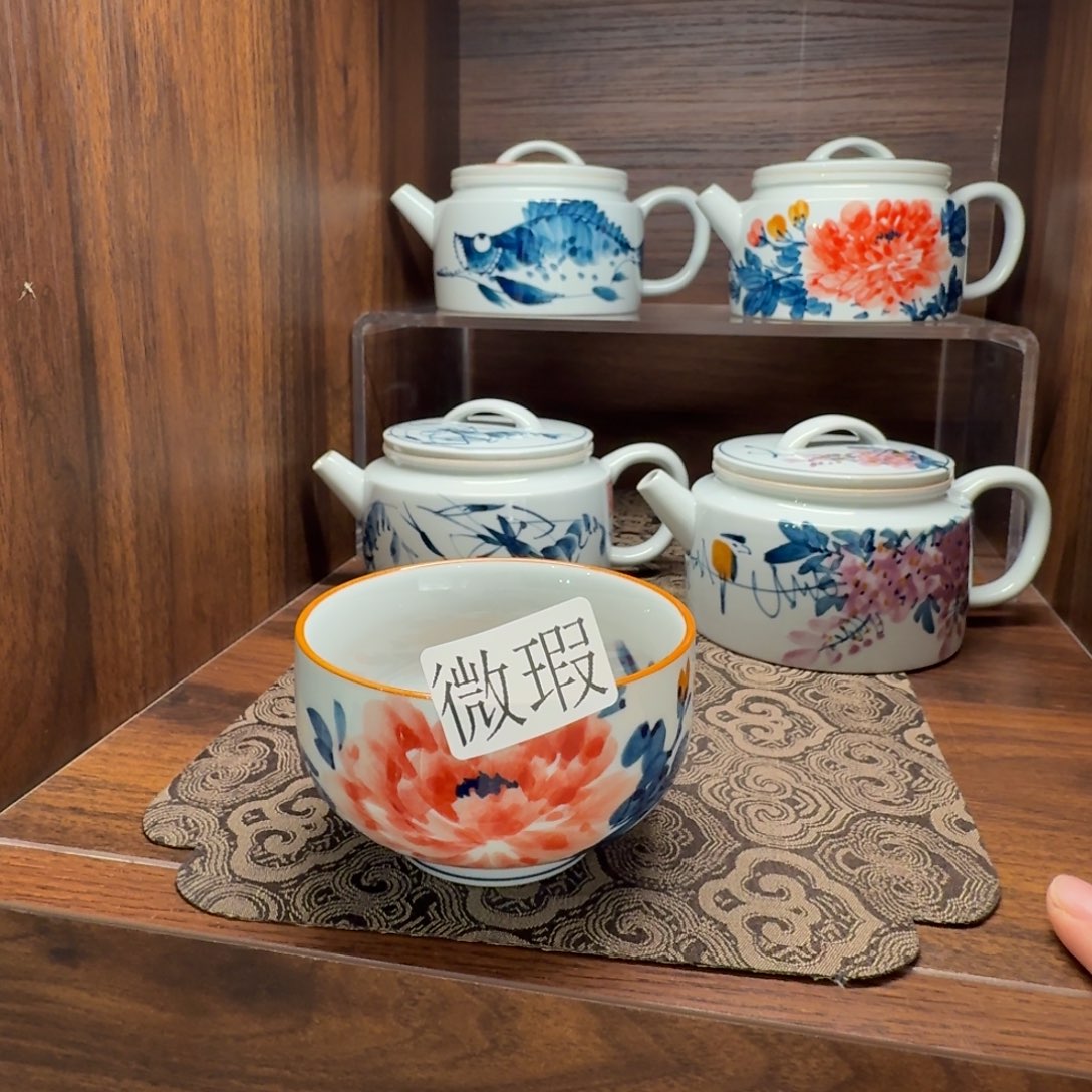 微瑕釉下彩纯手绘