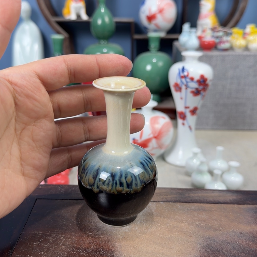 陶瓷手工小花器摆件