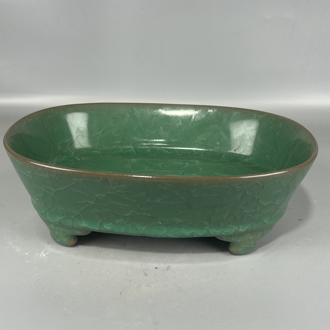 手工制作麒麟耀州窑陶瓷摆件工艺品