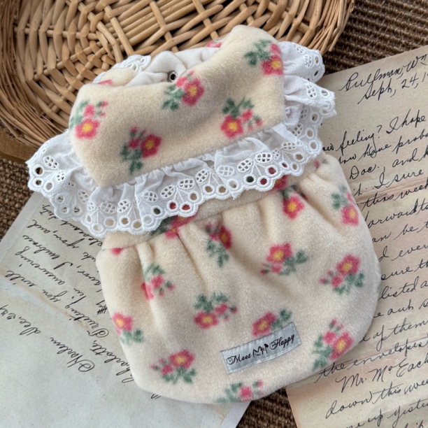 「花园」宠物狗狗秋冬加绒加厚披肩裙子棉服外套衣服泰迪比