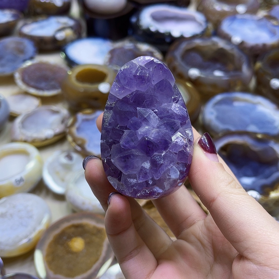 勇***果水晶珠宝半成品未镶嵌