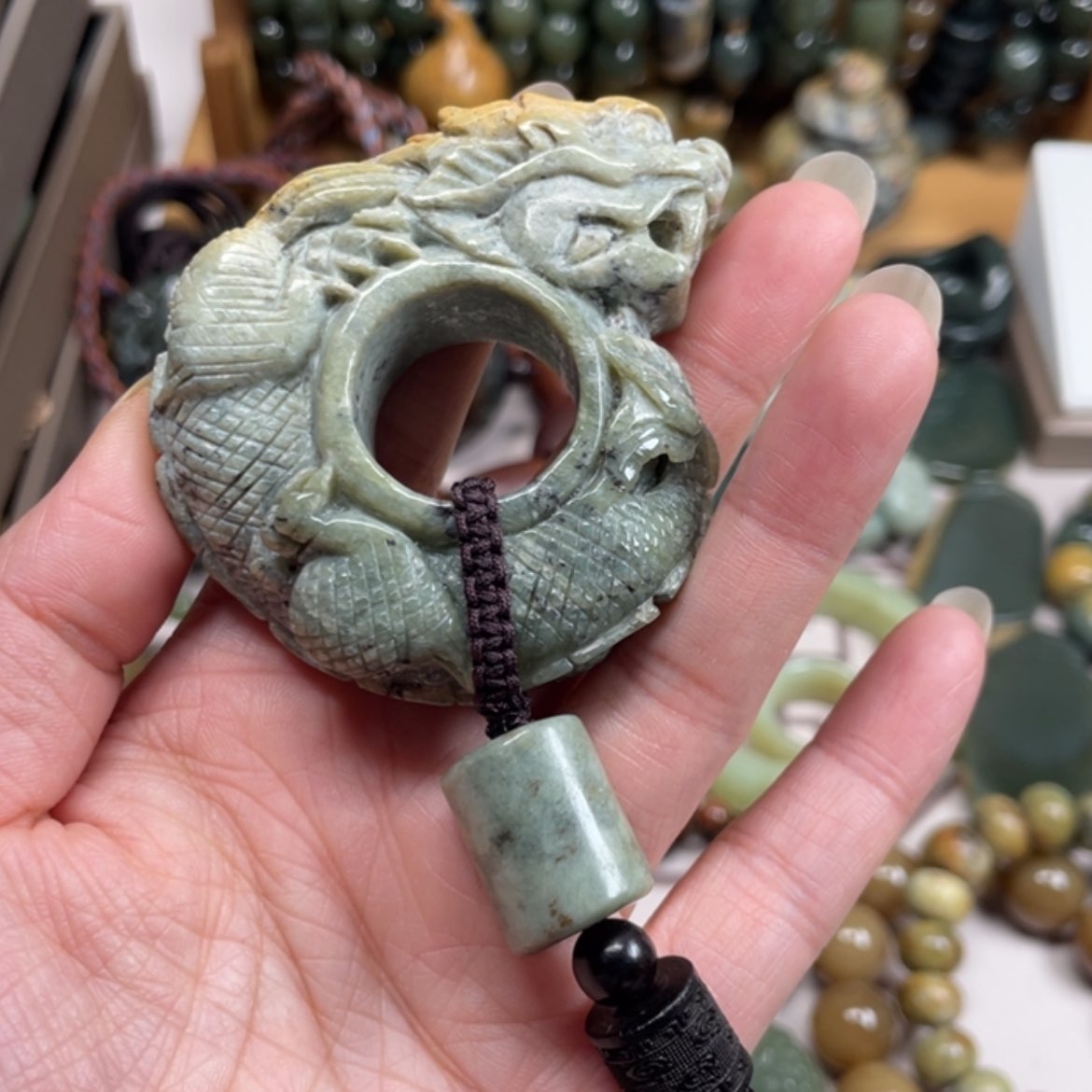 【闪购商品】岫岩河磨玉（透闪石质玉）手把件未镶嵌