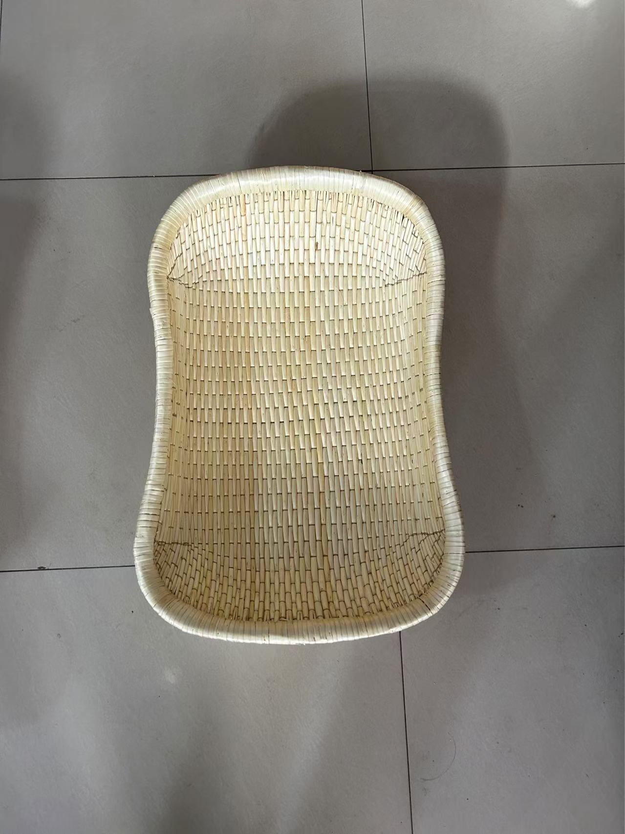 长方形，藤编收纳筐纯手工家用簸箕篮子创意水果篮竹编馒头筐竹编