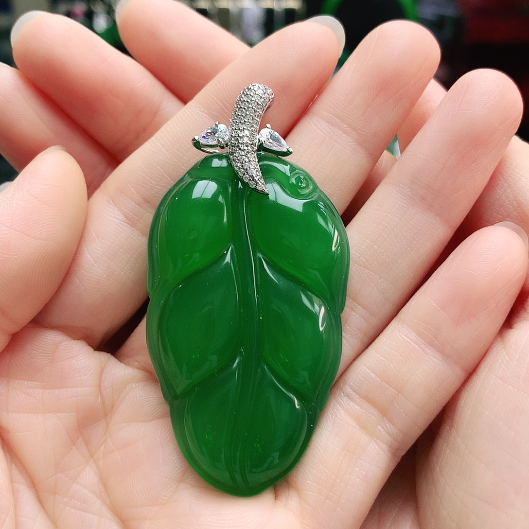 玛瑙/玉髓吊坠银S925镶嵌