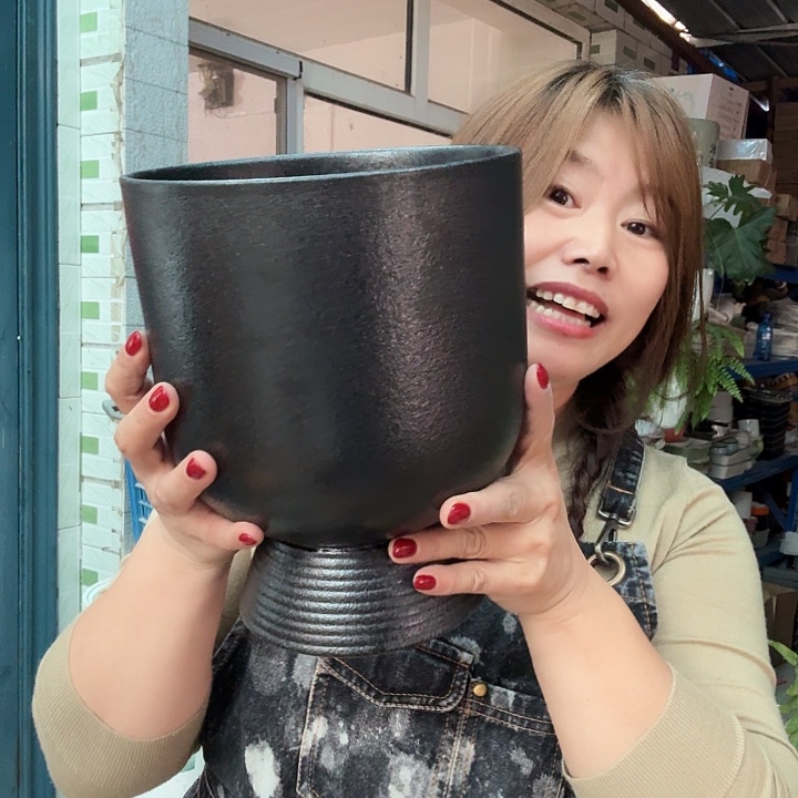 高温陶瓷粗陶花瓶微瑕