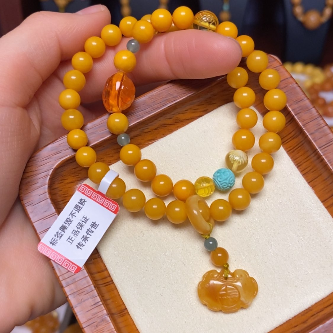 【闪购商品】蜜蜡手链未镶嵌手串