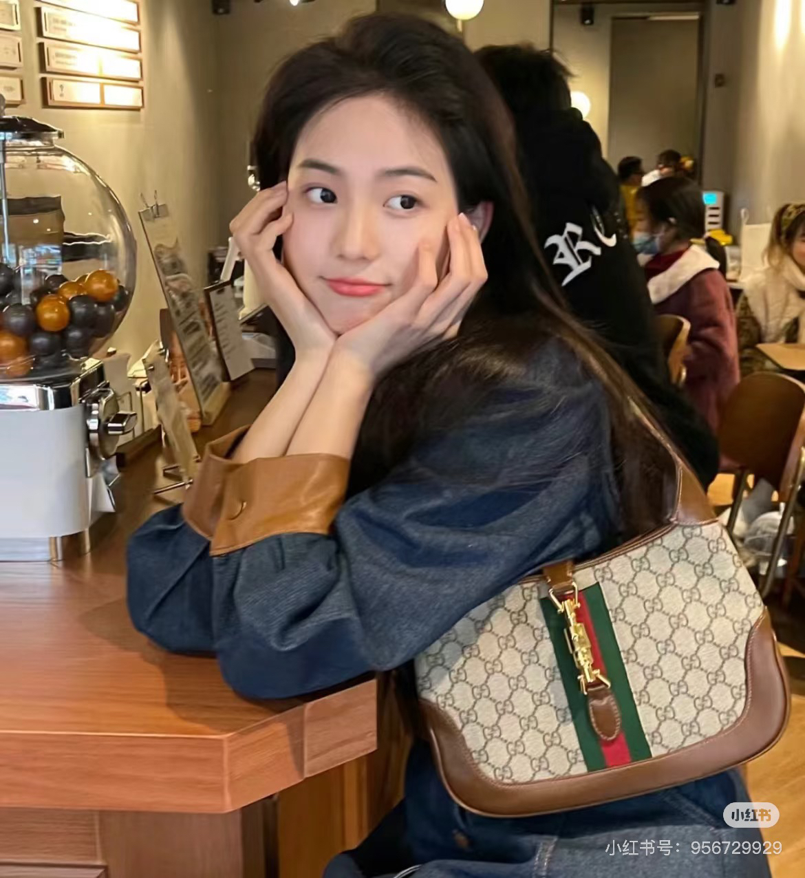 99新 GUCCI/古驰 1961斜挎包/7838