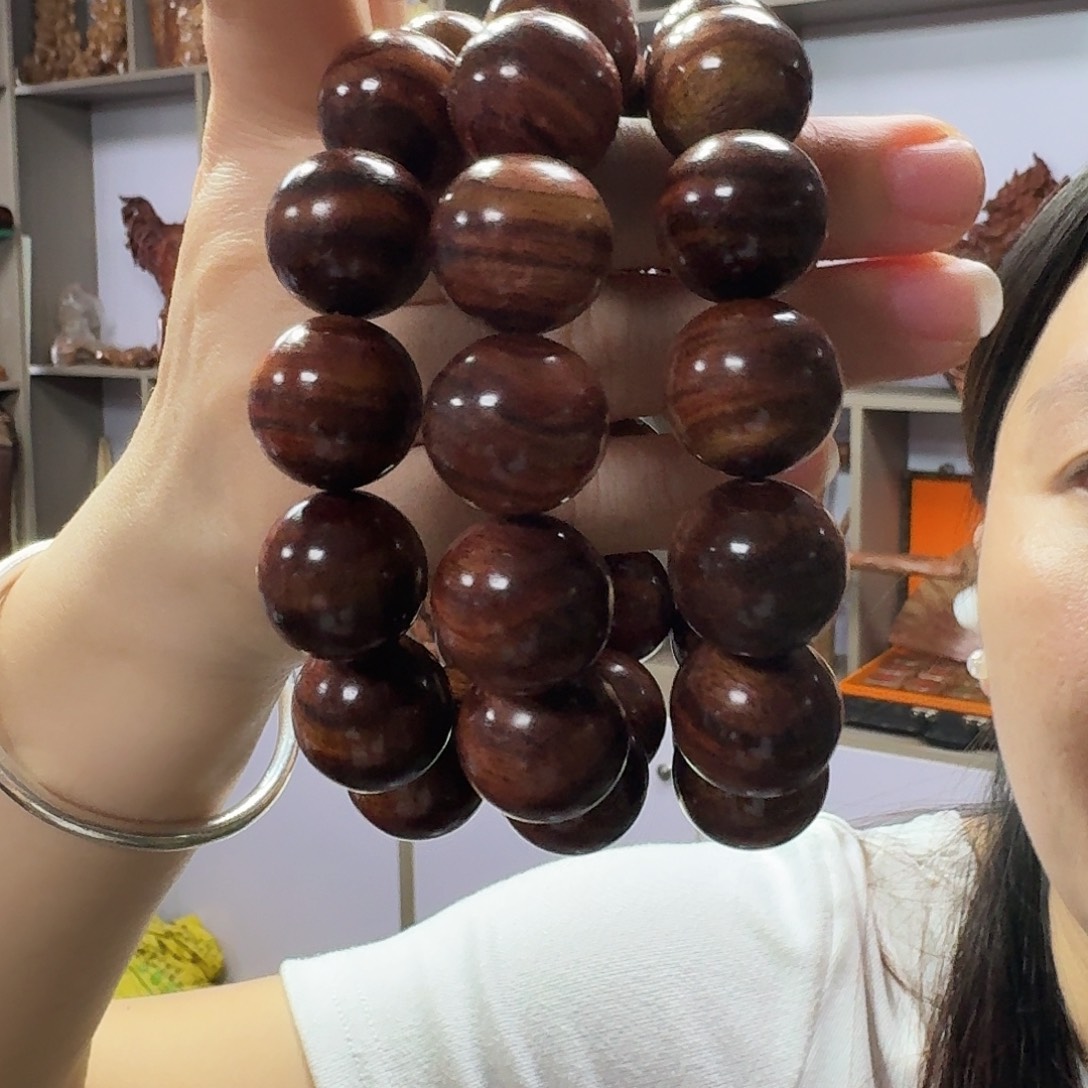 黄花梨/降香黄檀手串/手链28.8米1.8规格海黄手串