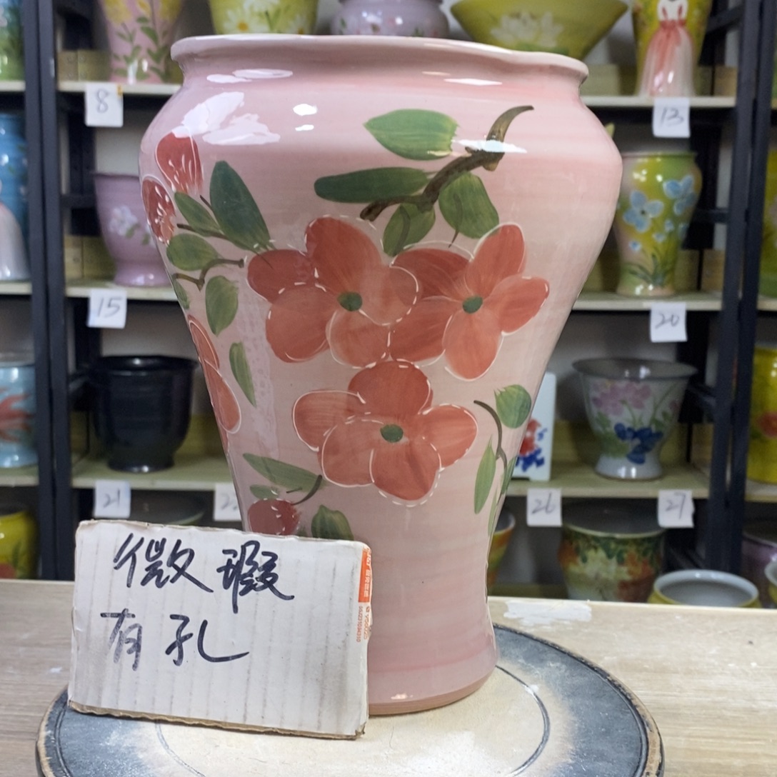 景德镇手工手绘陶瓷花盆