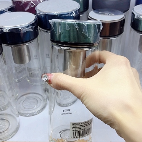 万象品牌玻璃杯U265.，蓝色