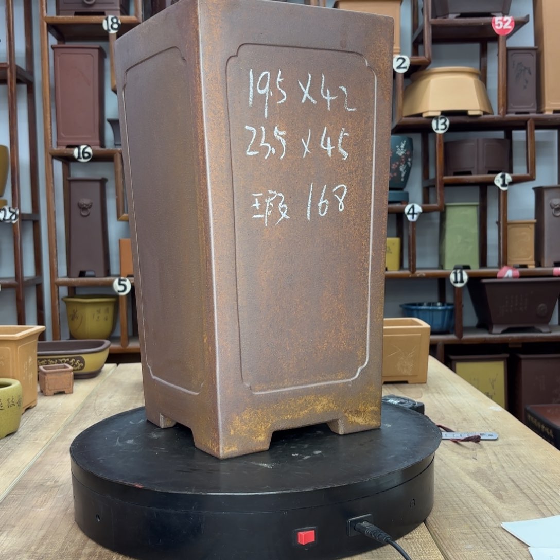 紫砂花盆微瑕放漏