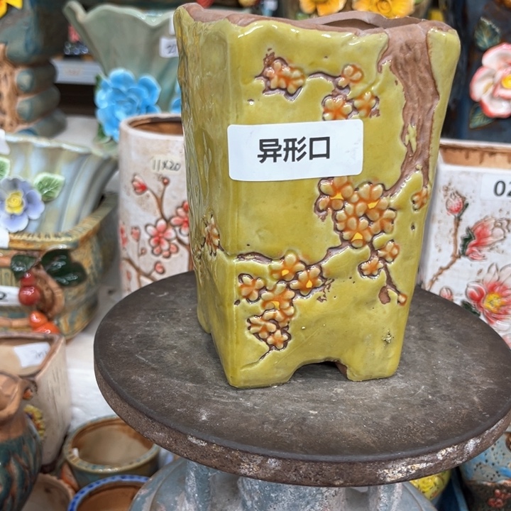 紫砂花盆粗陶材质陶瓷多肉花盆