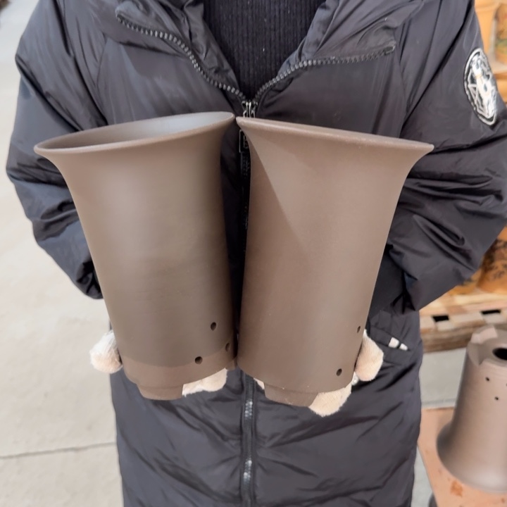 紫砂花盆 高度21口径15