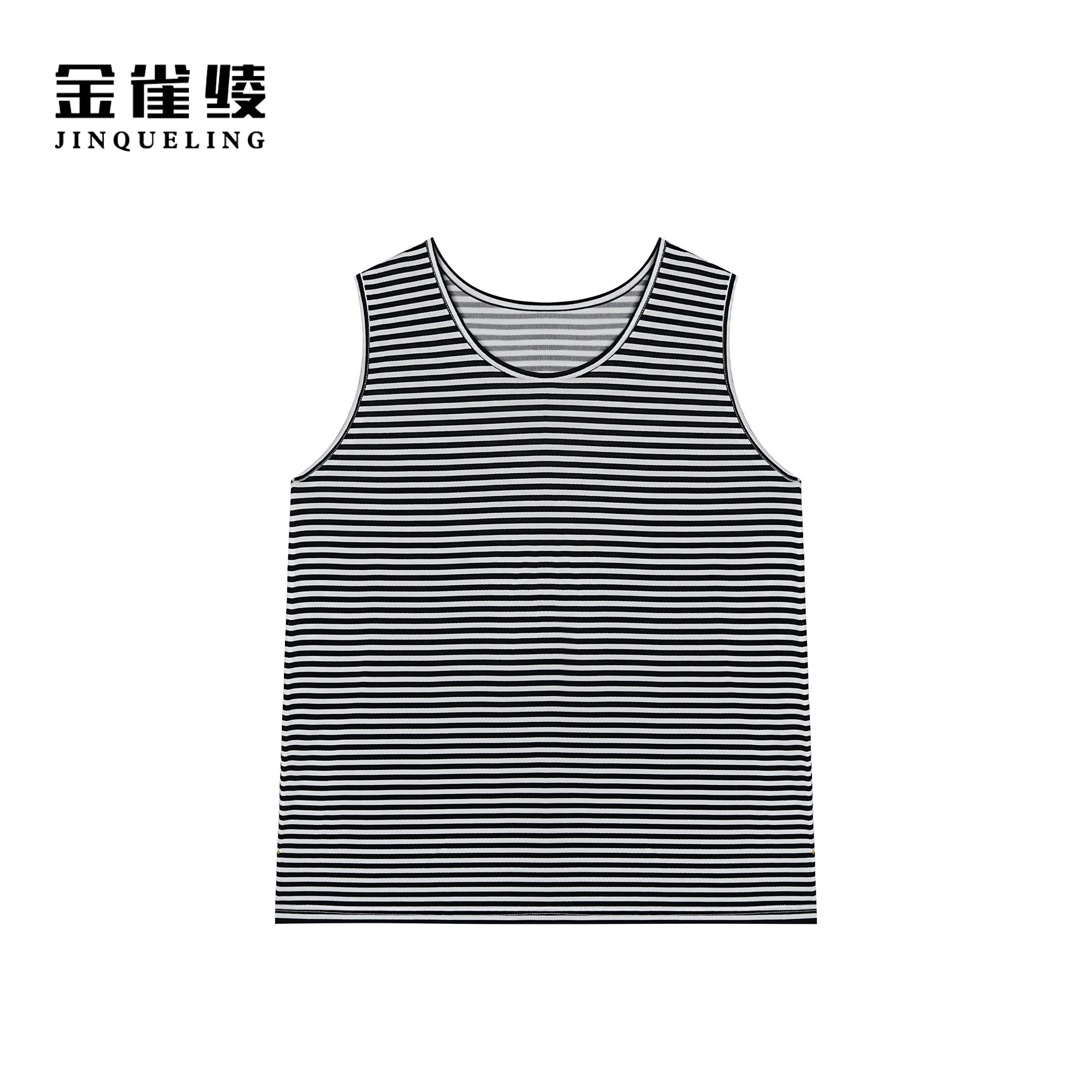 金雀绫【条纹背心】100桑蚕丝时尚条纹显瘦背心SZAKSZWB17