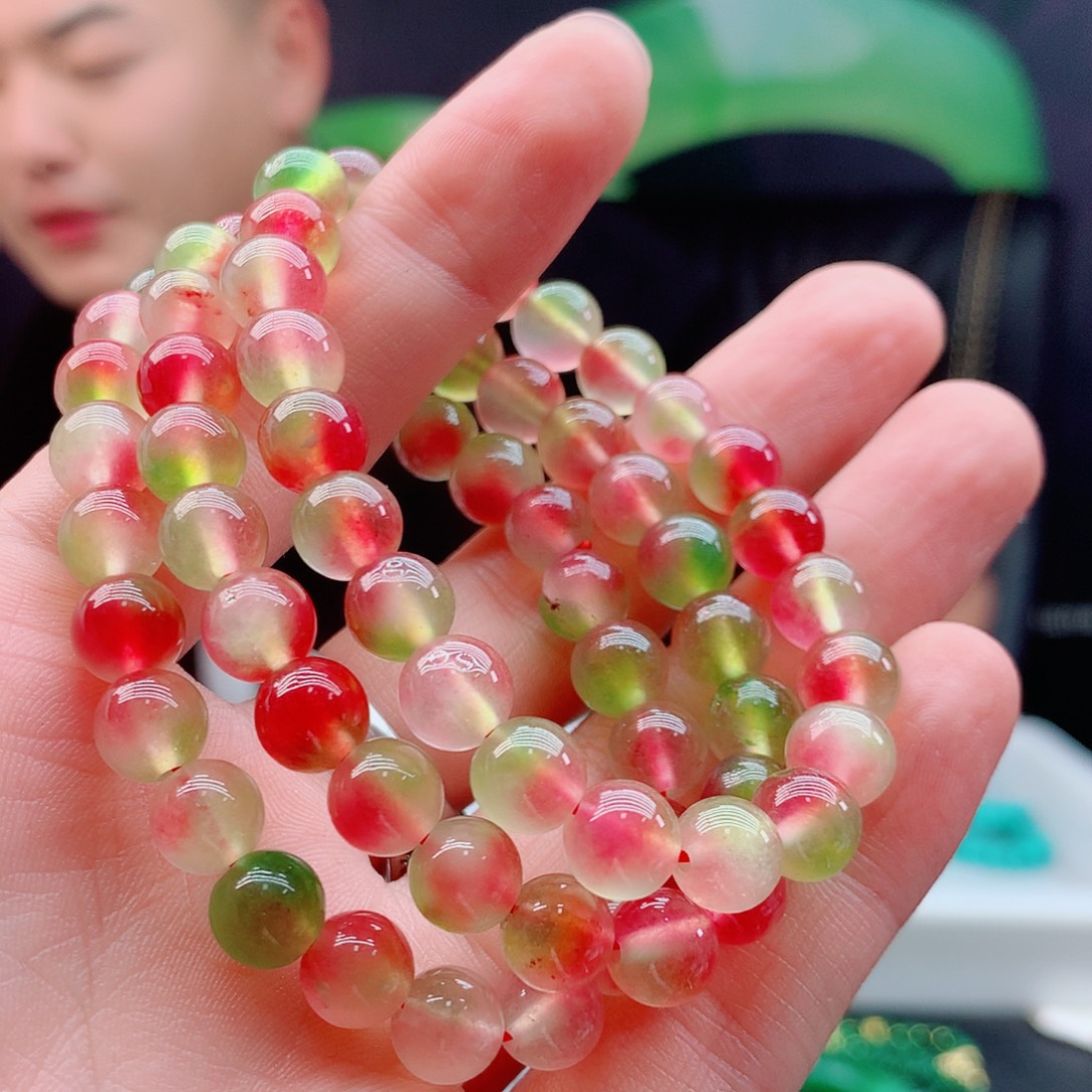 颈饰银S925镶嵌碧玺