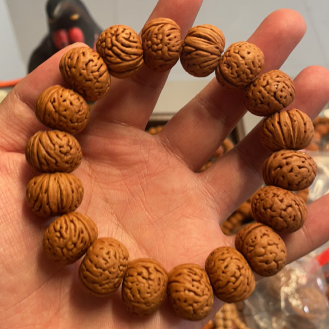 桃核 原皮纽扣 大脑纹