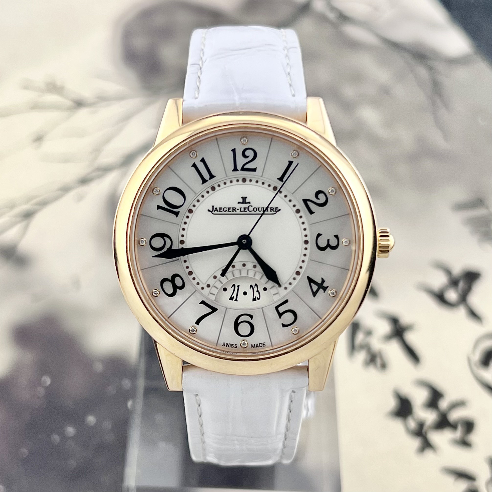 99新 Jaeger-LeCoultre/积家 单表 37mm 3542490 玫瑰金自动 贝母