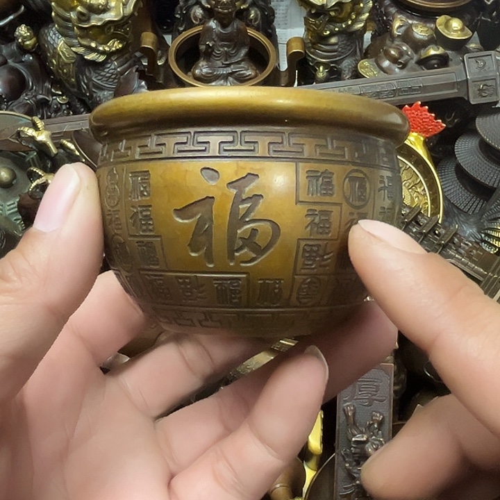顺顺利利，铜器摆件