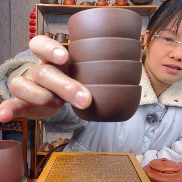 茶杯紫砂原矿紫砂杯