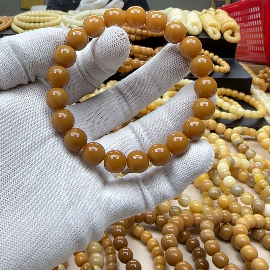 手串菩提根/象牙果11珑珠 11年 鬼工