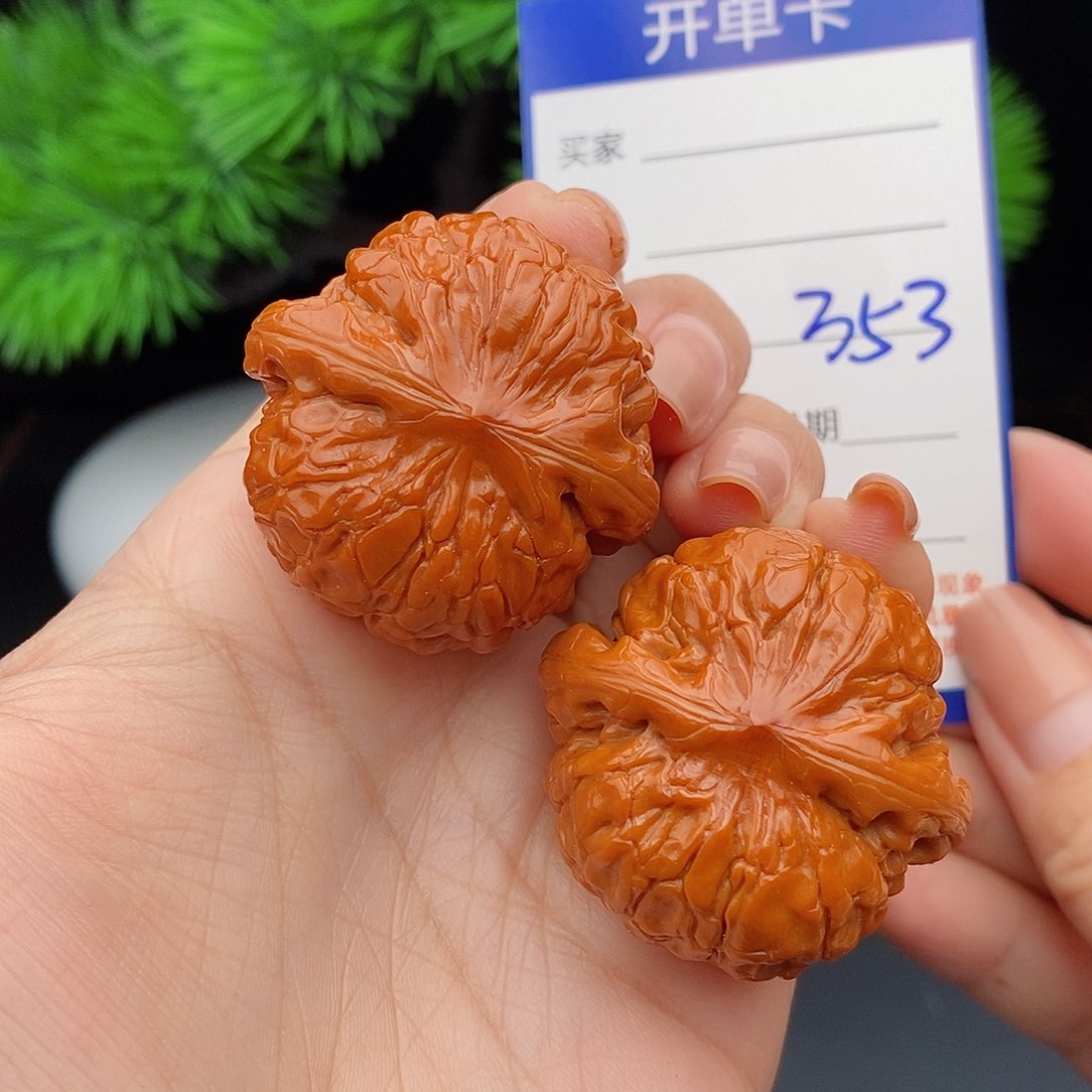 文玩核桃把件38甲骨文353