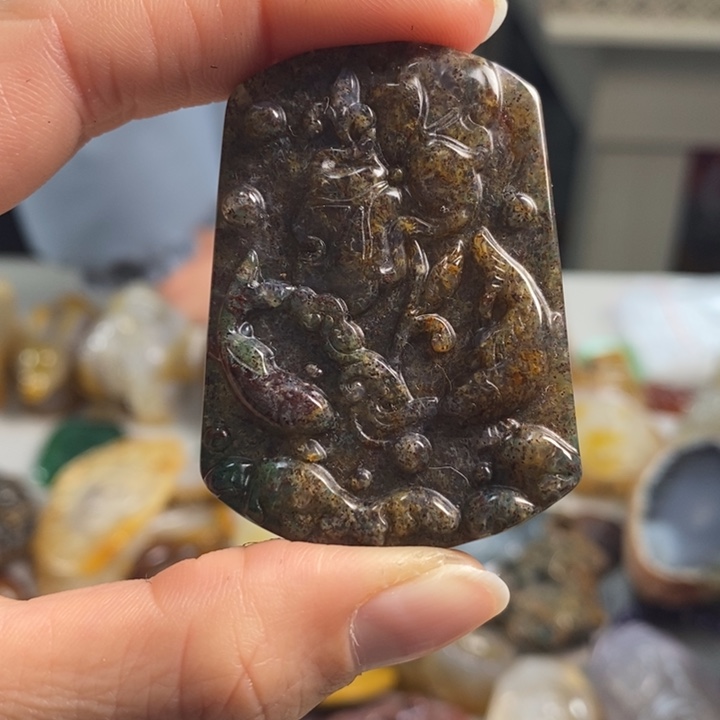 玛瑙/玉髓吊坠(不含链)未镶嵌