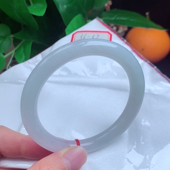 翡翠手镯未镶嵌妹*        圆条57