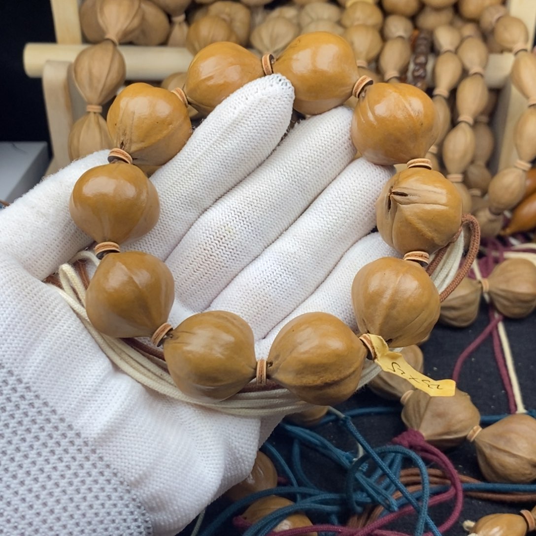 低***谷橄榄核手串/手链2325三花大蒜头10颗