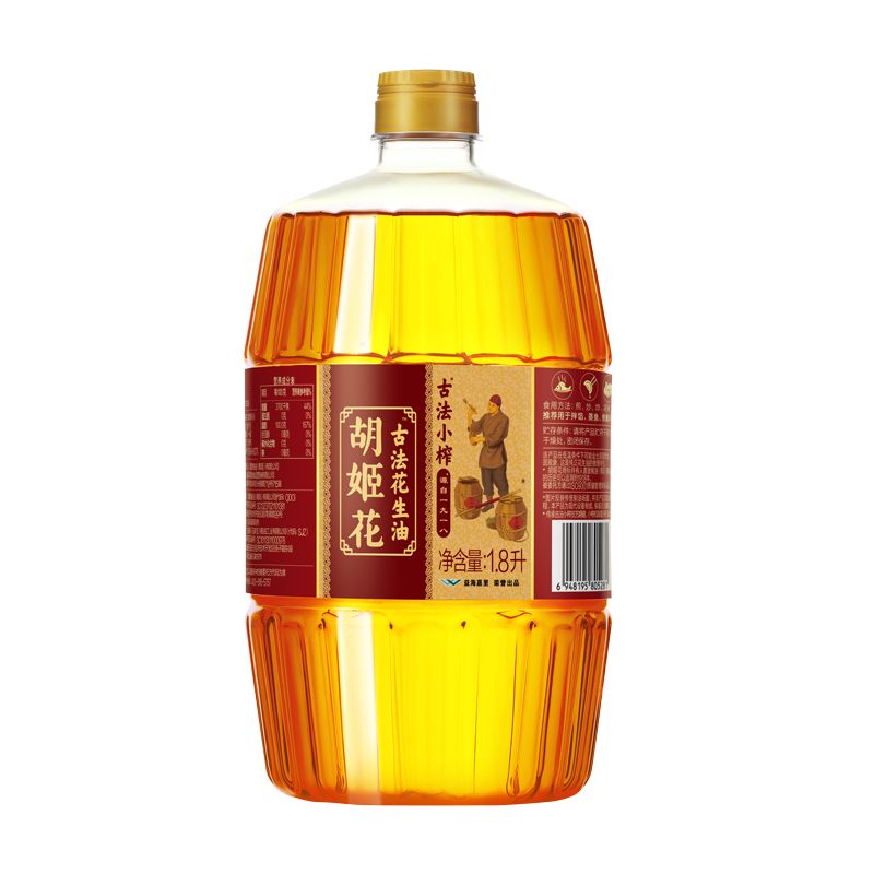 胡姬花古法小榨花生油1.8L