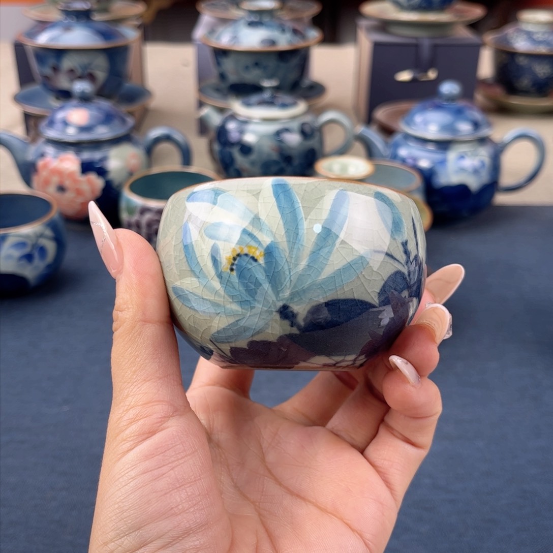 杯景德镇手绘手工茶具
