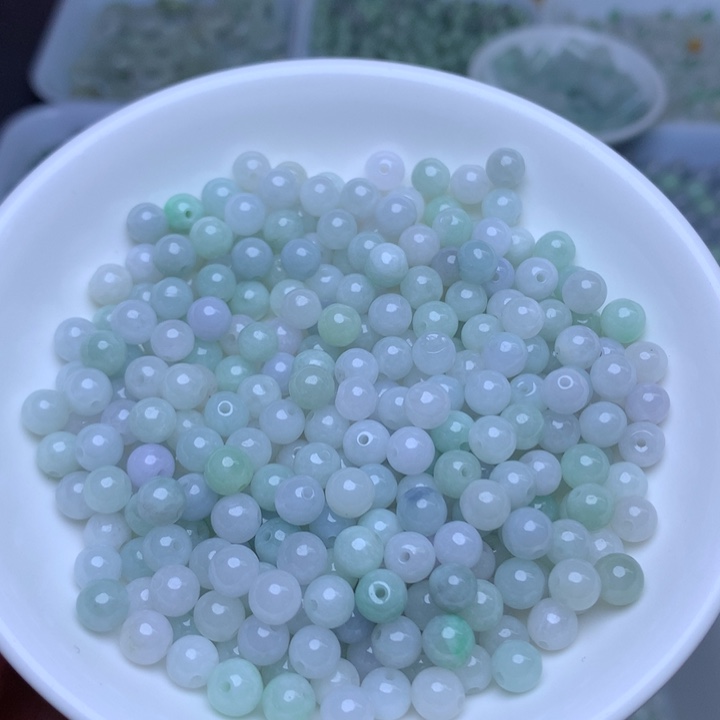 散珠翡翠卡5.5冰绿白100个