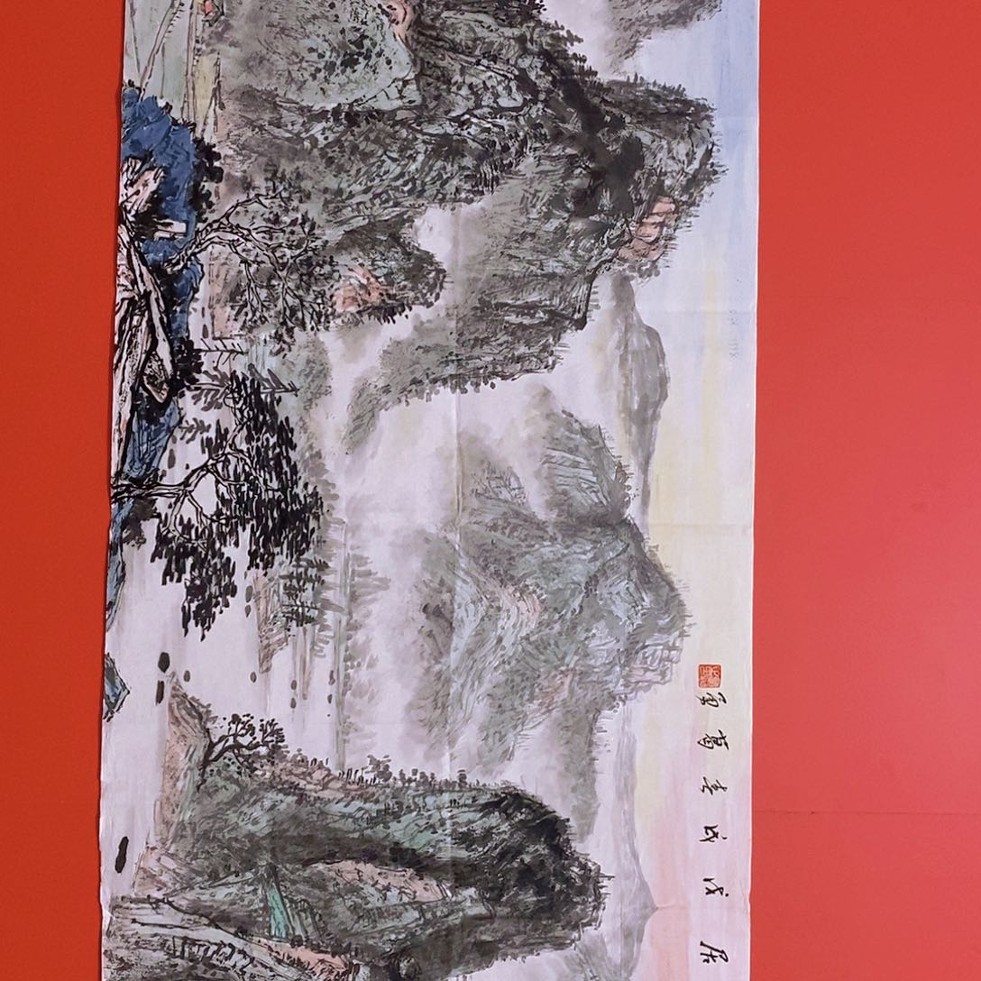 国画山水花鸟国画作品