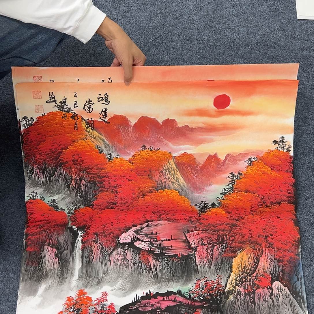国画国画作品纯手绘作品