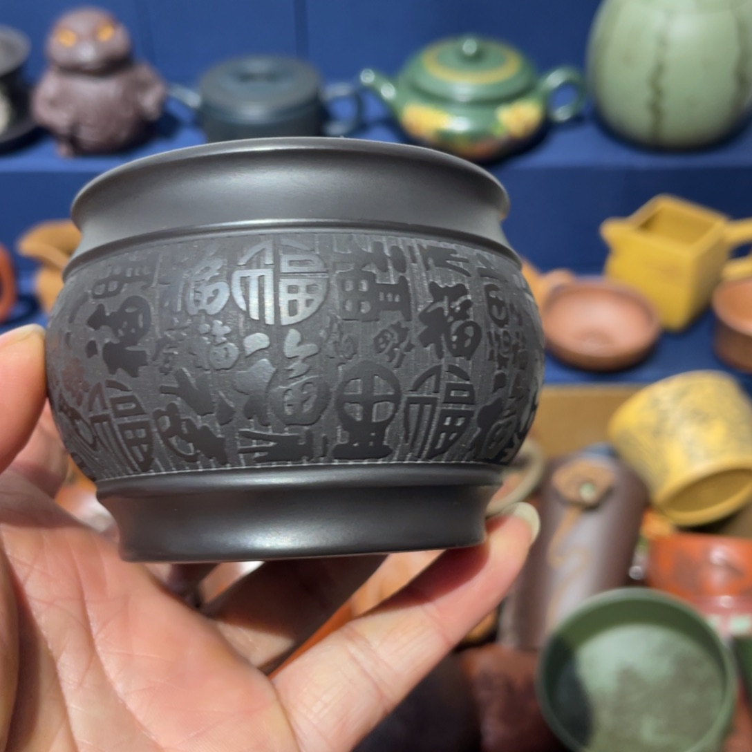 原矿紫砂手工主人杯