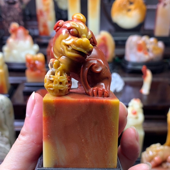 寿山石印石寿山石牛蛋