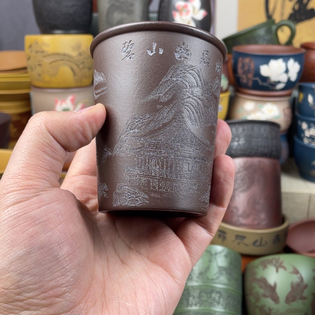 紫砂茶杯紫砂茶杯