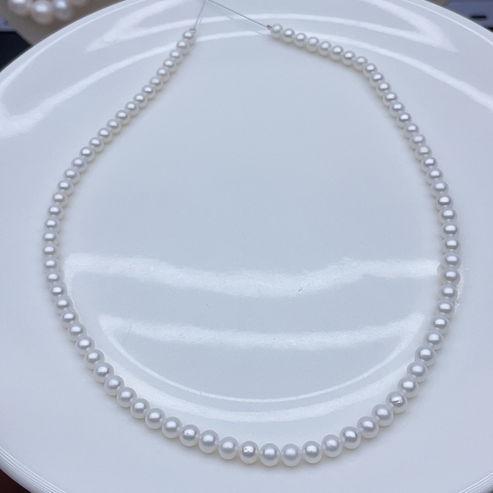 银S925镶嵌淡水珍珠颈饰