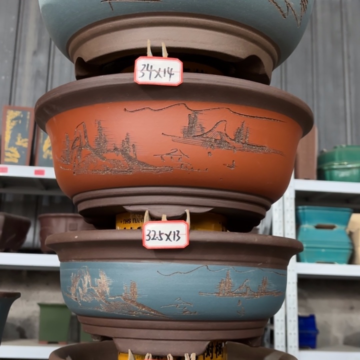 紫砂花盆      116-4。     