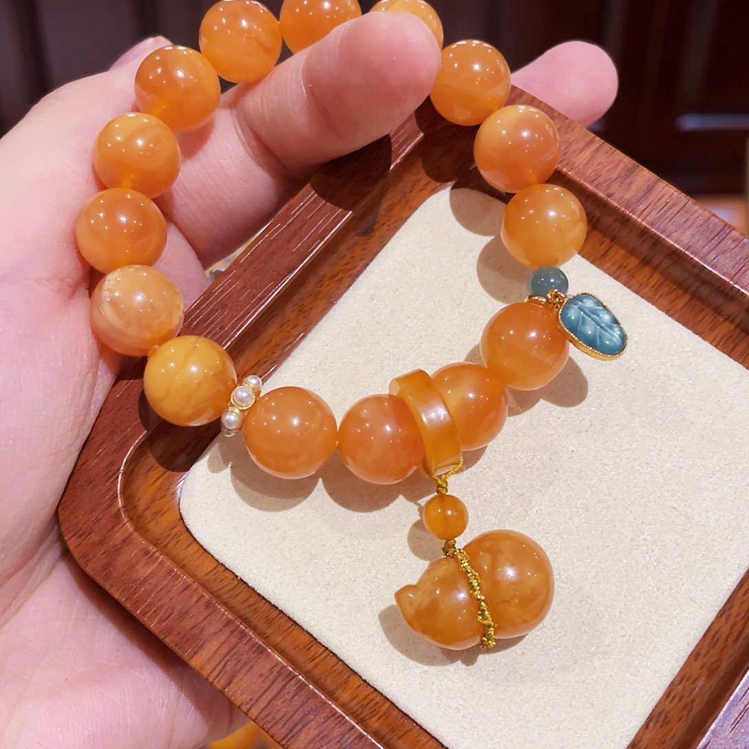 蜜蜡手链未镶嵌手串